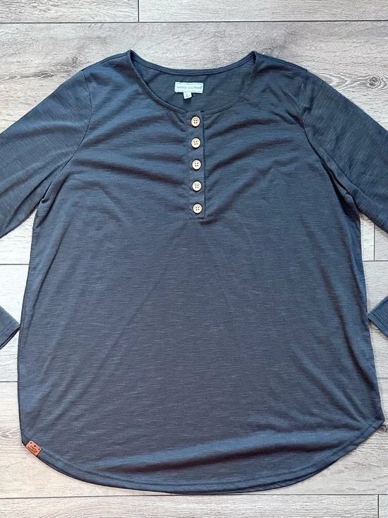 Simply Southern Long Sleeve Henley - Picture 5 of 15